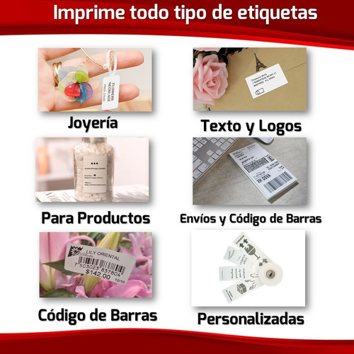 Kit Impresora Etiquetas Térmica Códigos Mercado Full C/fact.