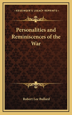 Libro Personalities And Reminiscences Of The War - Bullar...