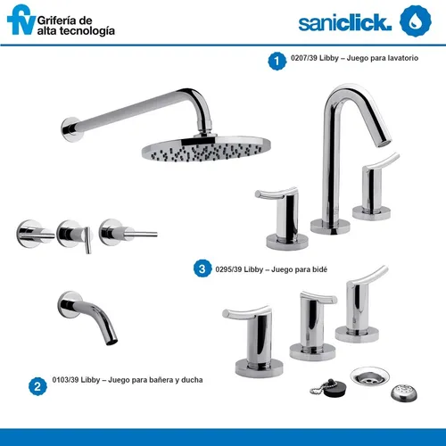 Grifería para baño fv cierre cerámico sale