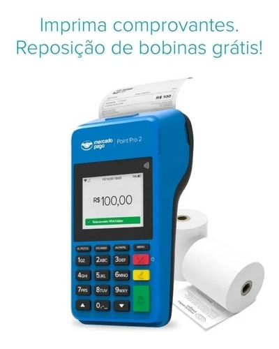 Maquininha De Cartão Imprime Comprovante Aceita Sodexo