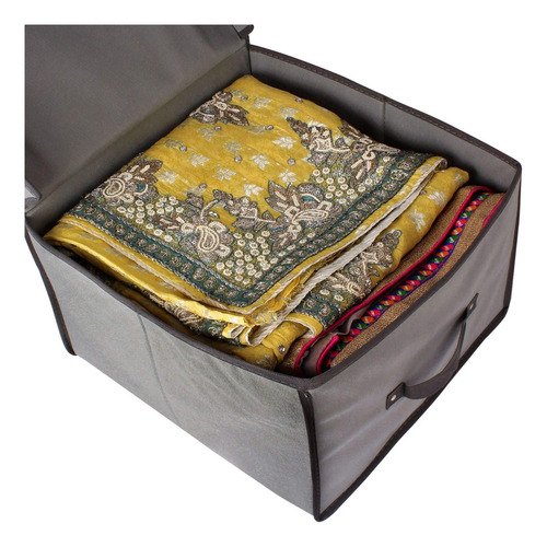 Imagen 4 de 8 de Caja Organizadora Bajo Cama Ropa Placard 40 X 40 X 25