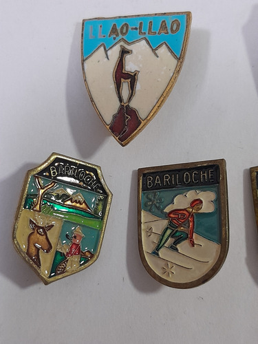 Pins Esmaltados Bariloche Llao Llao Isla Victoria Lote X6 Amarillo (Usado)