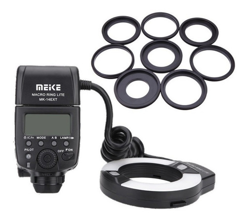 Imagem 4 de 4 de Flash Circular Meike Mk-14ext Nikon Macro I- Ttl Ring Af