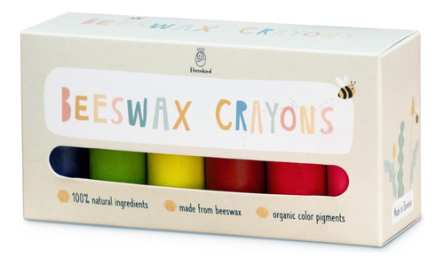 Ehrenkind® Crayones De Cera De Abejas, Crayones 100% Natural