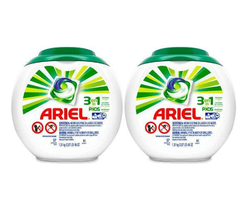 Detergente En Capsulas Ariel 2 X 57 Un