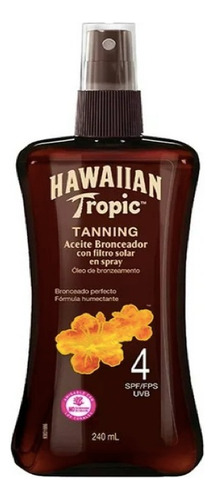 Hawaiian Tropic Tanning Aceite Bronceador Fps4 1 Pz De 240ml