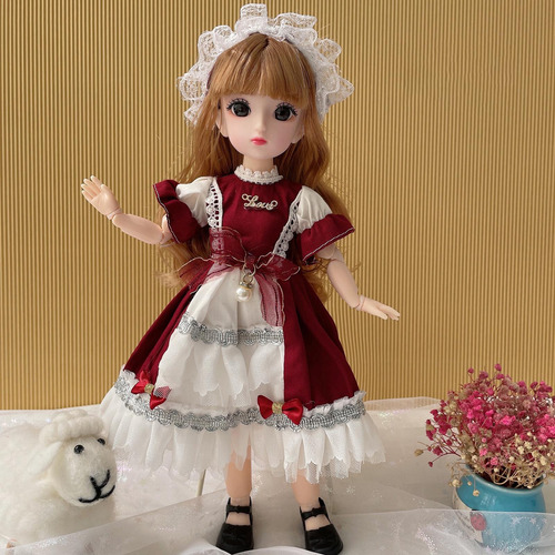 5 Vestido De Princesa Para Muñeca, Haz Tus Propias Rojo