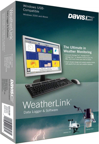 6510usb Paq. De Software Y Datalogger Usb Weatherlink, Davis