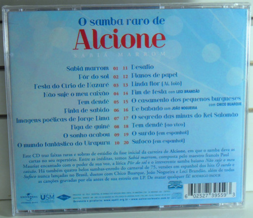 Sabiá Marrom Cd O Samba Raro De Alcione Samba Pop Pagode