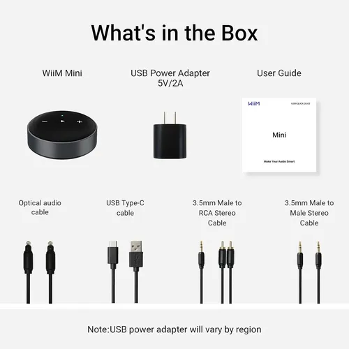 Transmissor De Áudio Sem Fio Wiim Mini Airplay 2, Estéreo Transmissor De Áudio Sem Fio Wiim Mini Airplay 2, Estéreo