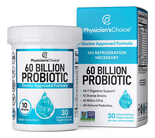 Probioticos Adultos 60 Billones Prebiotico Organico 30 Cap