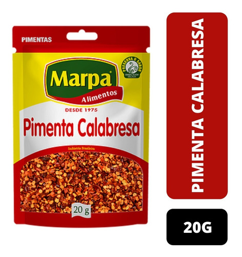 Pimenta Calabresa Tempero Especiarias 20g Marpa