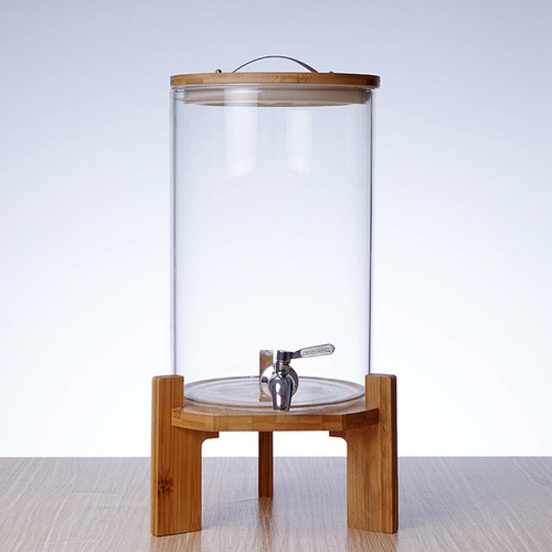 Dispensador De Barril De Bebidas De Vidrio, Jarra De Jugo 8l
