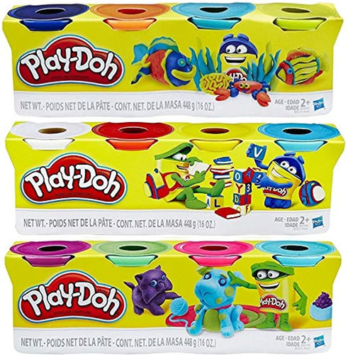 Play-doh Hasb5517bamz Paquete De 4 Paquetes De Colores Paque