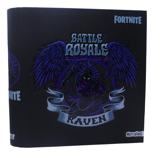 Carpeta N3 Escolar Fortine Raven Battle Royale Escudo