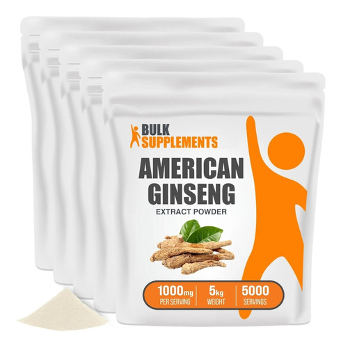 Bulk Supplements | Extracto Ginseng American | 5kg | 5000 Se