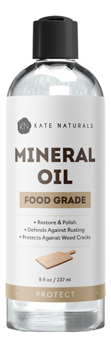 Aceite Mineral Para Tabla De Cortar (8 Onzas) - Kate Natural