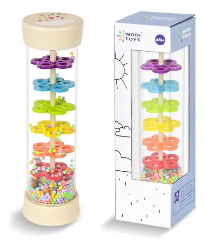 Palo De Lluvia De 30 Cm Para Niños – Juguete Musical Educativo De ABS Con Sonido De Lluvia