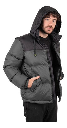 Chaqueta Hombre Combinada Casual Nueva Con Capucha Temporada Invierno