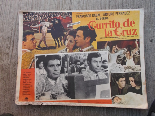 Antiguo Lobby Card De Toros Currito De La Cruz #2!