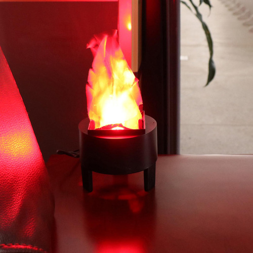 Decoración De Navidad De Lámpara De Fuego 3d Para