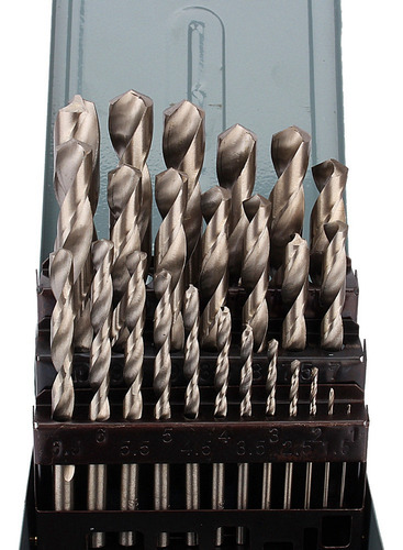 Juego D/brocas D/metal Hss En Espiral D/alta Calidad, 25 Pzs