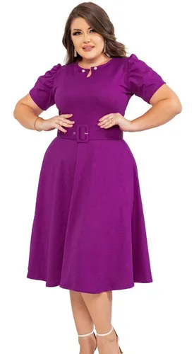 Vestido Moda Evangelica Plus Sise MercadoLivre