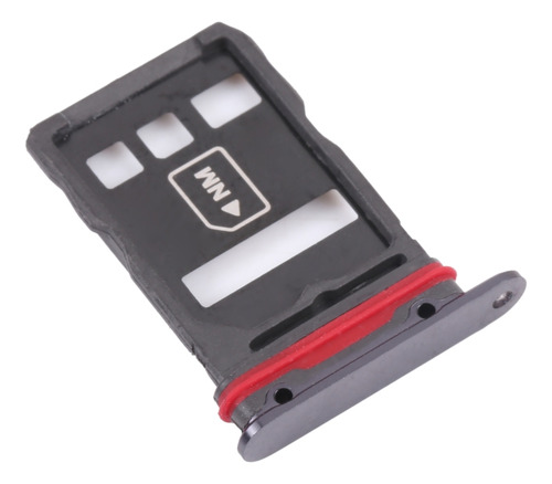 Bandeja De Tarjeta Sim + Nm Negra Para Huawei Mate 30 Rs Por