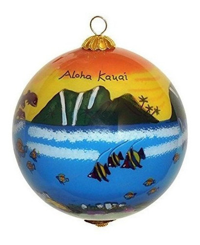 Coleccionable Kauai Dia Festivo En Familia Navidad Ornamento