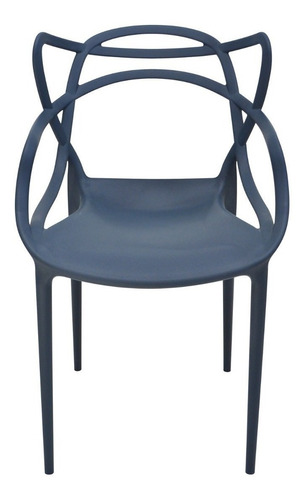 Cadeira de jantar Top Chairs Top Chairs Allegra, estrutura de cor  azul-petróleo, 4 unidades