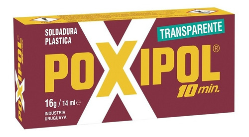 Adhesivo Poxipol Transparante 21 Grs Para Soldadura 10 Min