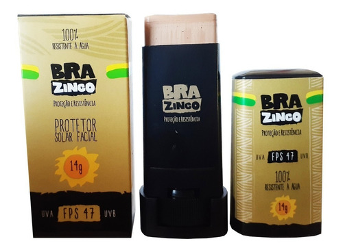 Protetor Solar Facial Brazinco FPS 47 Resistente à Água 14g