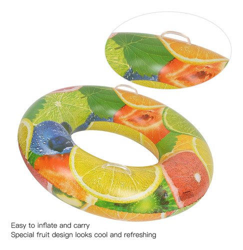 Patrón De Fruta De Anillo De Natación Para Niños De 3