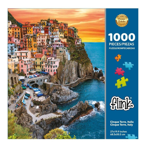 Rompecabezas Cinque Terre, Italia, 1000 Piezas