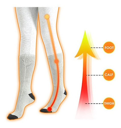 2 Pares De Calcetines De Invierno Con Calefacción Eléctrica