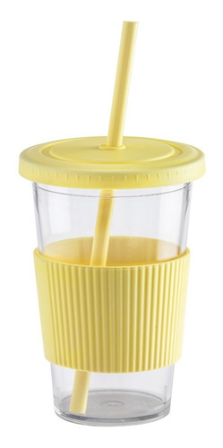 Vaso De Plástico Resistente Con Sorbete Mugme Original