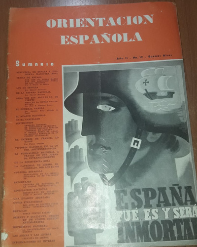 Revista Orientacion Española N°19  15 De Junio De 1938