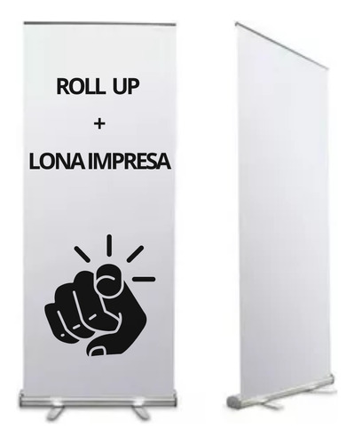 Banner Roll Up 85x200 Completo Con Impresion Sin Diseño  