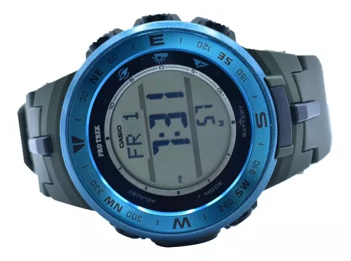 Reloj Casio Protrek Azul Metálico Prg-330-2acr Para Hombre