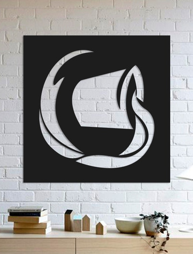Quadro Decorativo Parede Signos Aquário 01 60cm