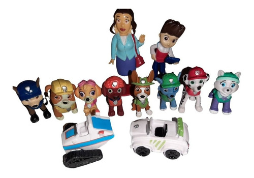 Set 12 Figuras Paw Patrol, Patrulla Canina.