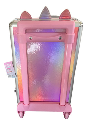 Set Maquillaje Infantil Niñas Maleta Con Ruedas Unicornio