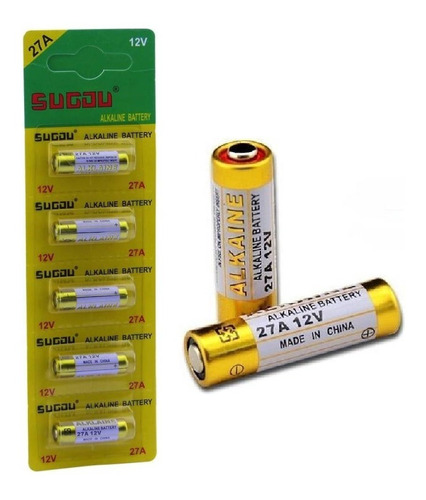 Pila Bateria 27a 12v Alcalina Blister De 5 Unidades