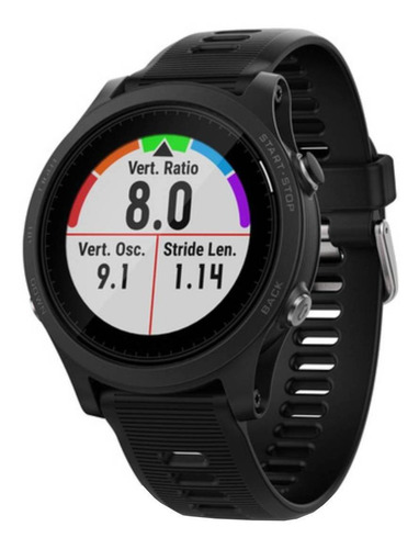 Smartwatch Garmin Forerunner 935 1.2" caixa de polímero reforçado com fibra preta, pulseira preta