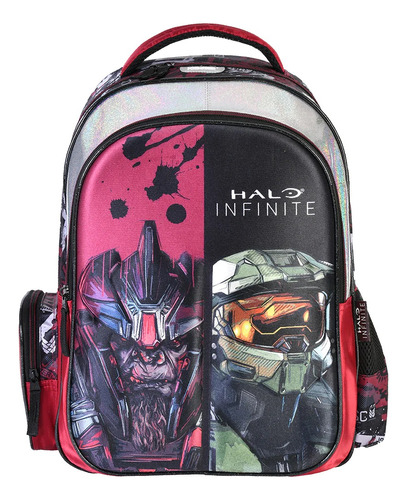 Mochila Escolar Halo Infinite Atriox Roja Original