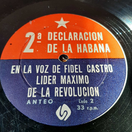 Sin Tapa Disco Fidel Castro 2º Declarac La Habana 2 Y 3 M0
