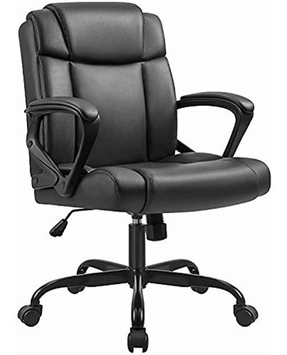 Furmax Mid Office Computer Silla Giratoria De Cuero Para Esc