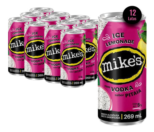 Drink Pronto Mike's Hard Lemonade Pitaia 269ml (12 Latas)