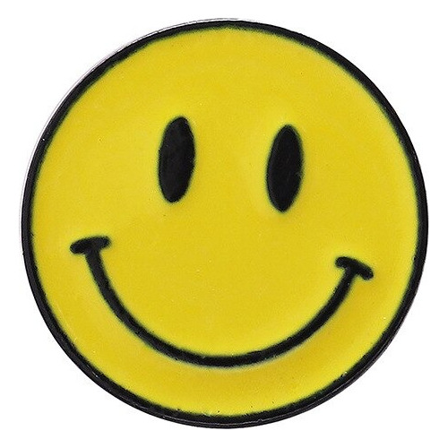 Pack 4 Pines Tipo Smiley, Prendedor Carita Feliz Amarilla.