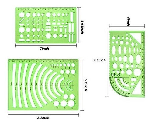 Hestya 9 Plantilla Dibujo Para Medir Regla Geometrica